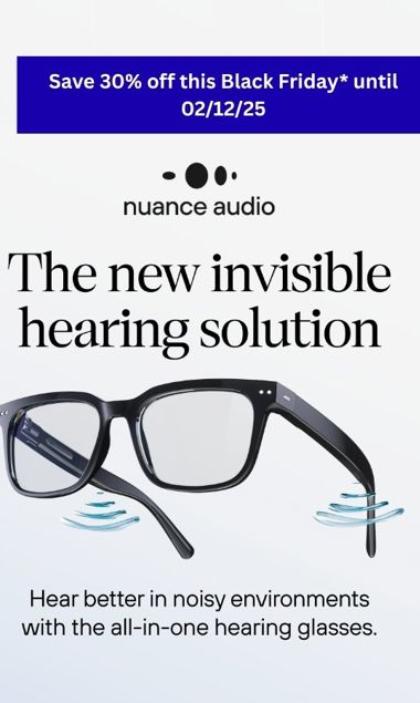 Save 30% Off This Black Friday Until 021225 Nuance Audio Glasses 2