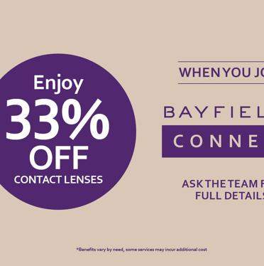 J009182 BAYFIELDS Connect 630X460px 33 PERCENT OFF CONTACTS DETAILED LISTER