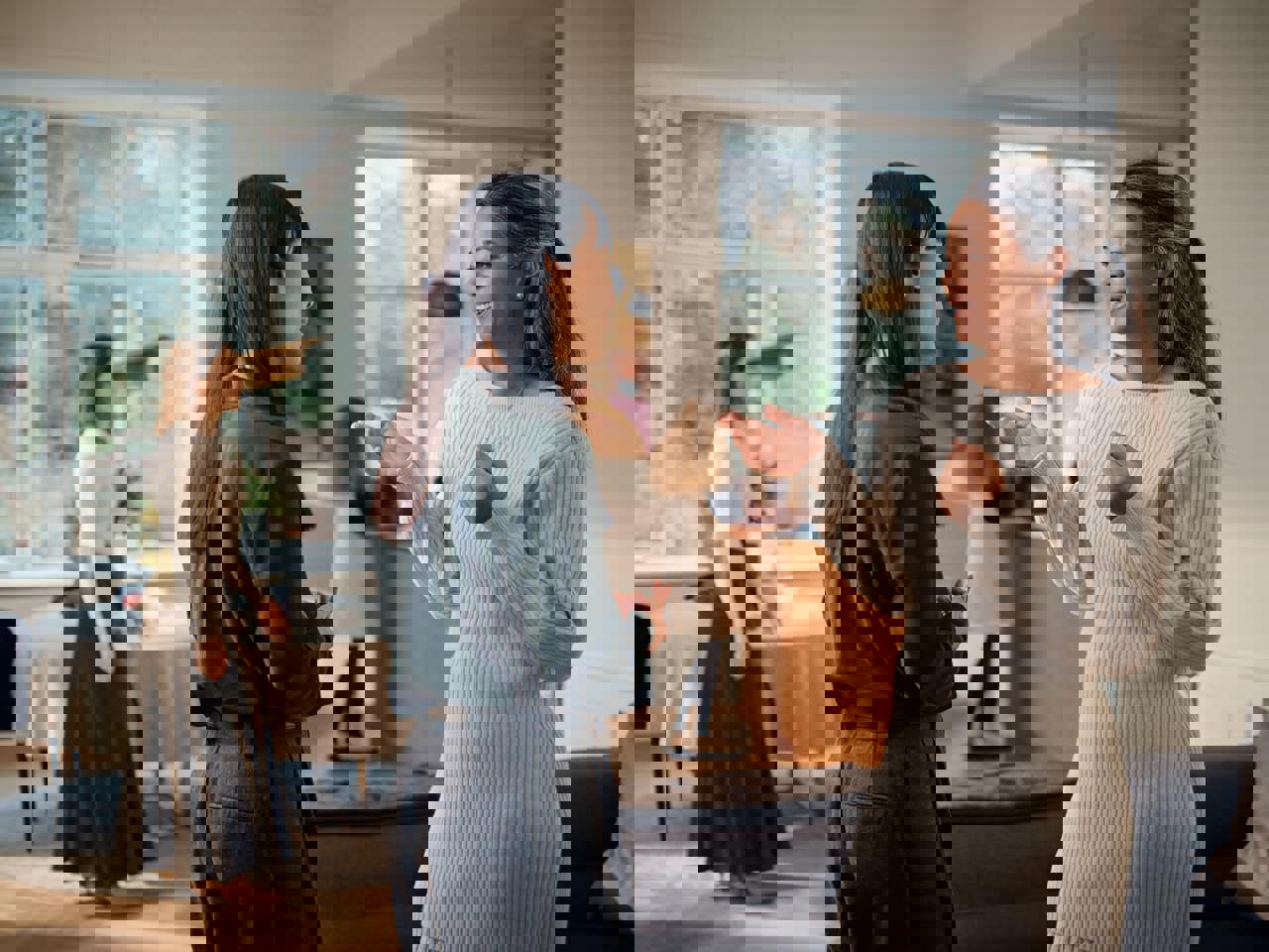 Hearing Aid Technology Woman Speaking Widex